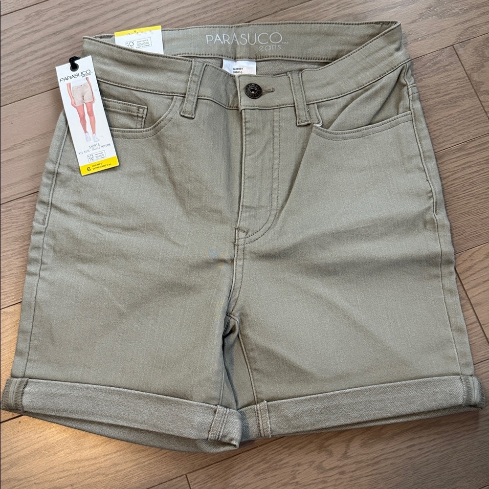 Size 6 - Parasuco Women's Beige Jean Shorts